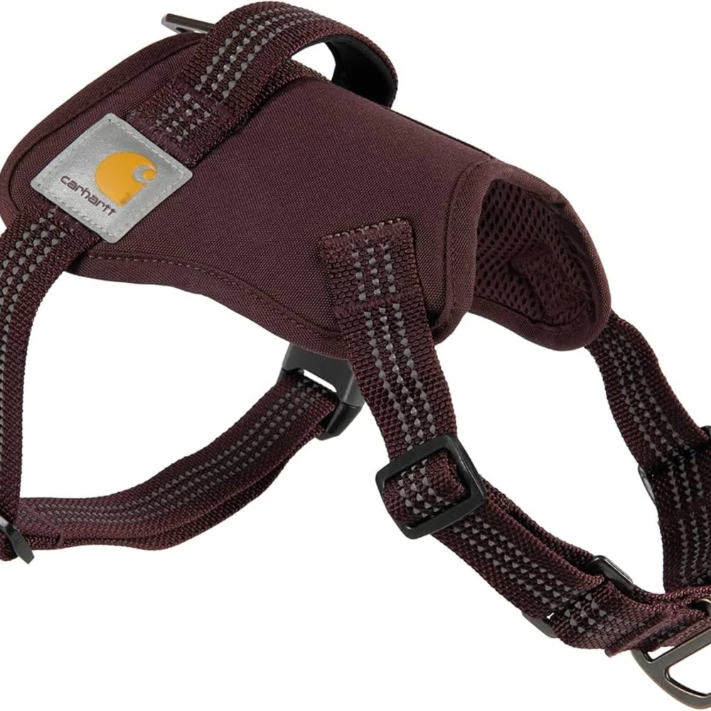 CARHARTT No Pull Dog Harness with Reflective Accents (Deep Wine • SMALL)